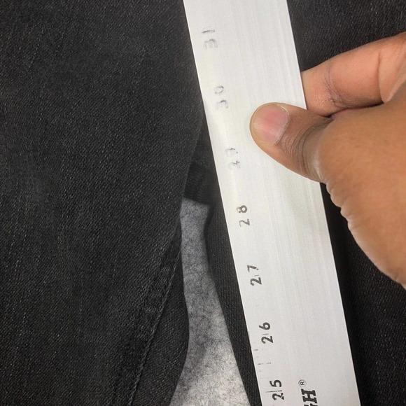 RAG & BONE Womens Jeans Stretch Skinny Low Rise Black Distressed Size 24 - Picture 8 of 12